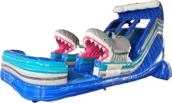 Shark20Attack202 1749753365 18' Shark Attack Dual Lane Water Slide