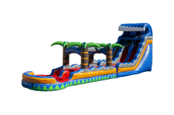18' Tropical Fireblast Water Slide